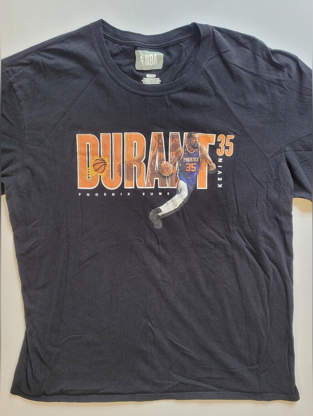 NBA Kevin Durant Phoenix Suns Tee - Black & Orange GraphicNBA Phoenix Suns Kevin